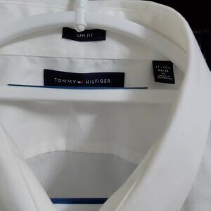 TOMMY HILFIGER MEN WHITE LONG SLEEVE SHIRT